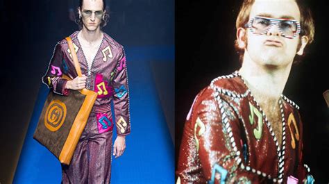 elton john gucci collection|elton and Gucci book.